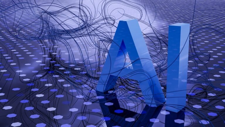 Abstract 3D illustration of artificial intelligence